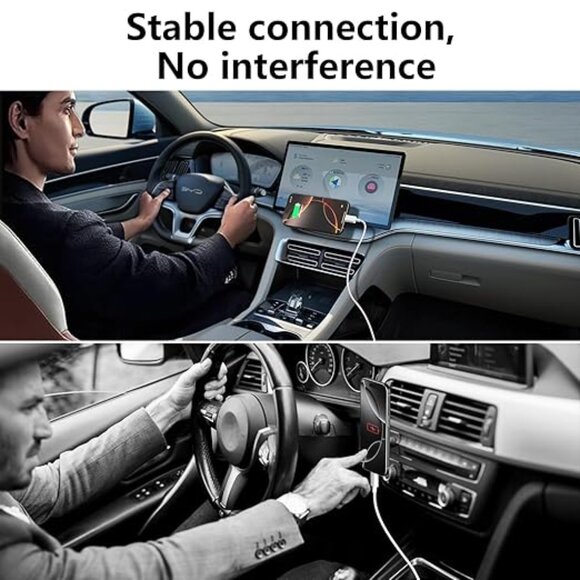 NEW 2pc Pack 3ft Carplay Cord Fast Charging for iPhone 17-16-15 Air Plus Pro Max - Picture 5 of 10